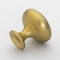 Gliderite Hardware 1-1/8 in. Satin Gold Classic Round Cabinet Knob, 25PK 5411-SG-25 - alternate 4